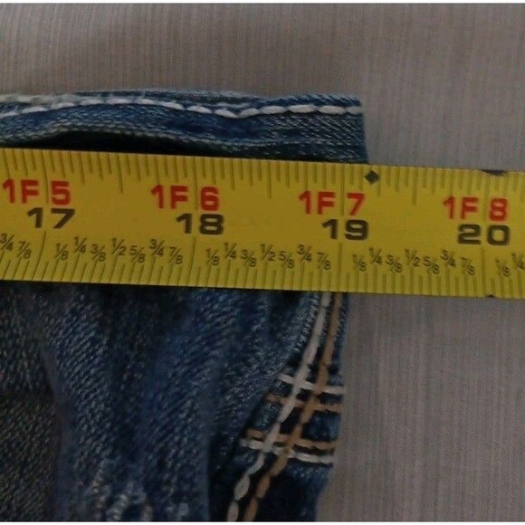 Buckle Jeans Mens 38R 38x32 Blue Denim BKE Tyler Straight Leg Faded Western #3 - Picture 6 of 8